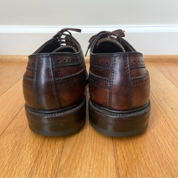 Vtg Johnston & Murphy Wingtip Oxfords Men’s Size 10 Brown Dress Formal Career main image 4